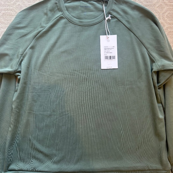 Women’s Bamboo Ultra Soft Ragian Pullover Crew - Picture 2 of 3